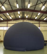 The Fiordland Stardome will fit into most large rooms - especially good for school astronomy projects and presentations